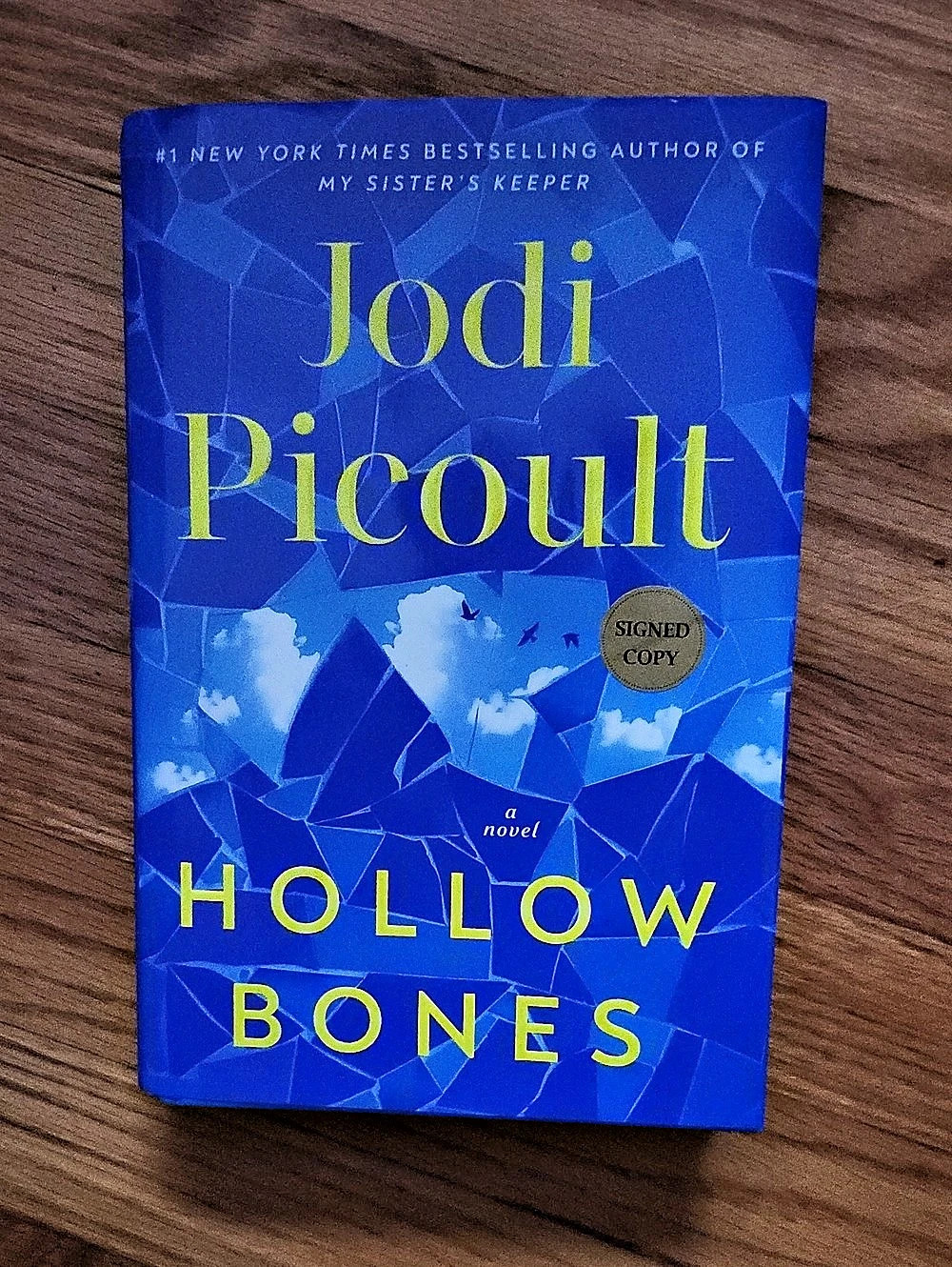 Jodi Picoult Hollow Bones Signed Copy Blue Like New